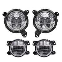 Faro Led de 7 pulgadas para coche, accesorios de alta calidad con anillo de Halo Rgb, para Harley davidson, Jeeps