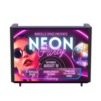 Cabina de DJ Semicircular con Pantalla LED P2.5, Precio de Fábrica, con Ruedas, Mesa para DJ, Pantalla a Todo Color, IP54 Impermeable, 800 Nits