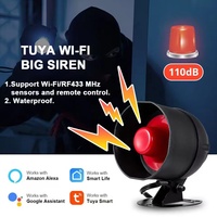 Nuevo lanzamiento impermeable Tuya WIFI sistema de alarma inalámbrico al aire libre sirena alarma kit