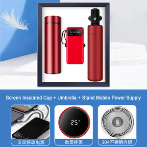 Juego de regalo de trabajo corporativo anunciado personalizado de alta calidad, taza de vacío al por mayor alimentada por USB, recuerdo y regalo de negocios promocional - Product Image 6