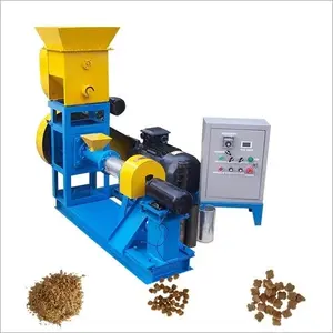 180KG-500KG Flutuante Peixe Pellet Feed Extrusora Puffing Machine Fish Feed Linha De Processamento De Produção