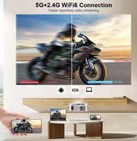 Nouveau projecteur vidéo intelligent et abordable 2026, mini portable, 1080p Full HD, LED LCD, 4200 lumens, compatible 4K, pour home cinéma, OEM/ODM d'usine