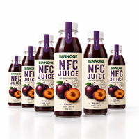Jus de prune fruité pétillant en bouteille mini 250ml NFC OEM Marque privée Échantillon gratuit Vente en gros Faible MOQ