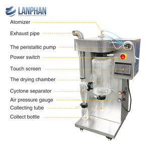 תא ייבוש אוטומטי 2000 מ\\\"ל/שעה, זכוכית בדרגת מזון, עם שני פיות ריסוס, ציוד לייבוש ריסוס לעיבוד מזון, ביצים - Product Image 3