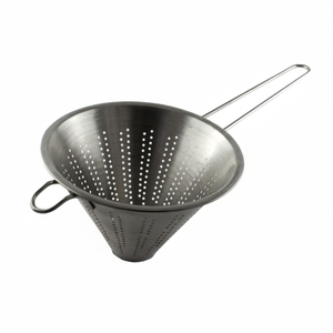 Passoire de cuisine en métal de crépine conique chinoise professionnelle en acier inoxydable de 20cm pour le lavage à domicile - Product Image 2