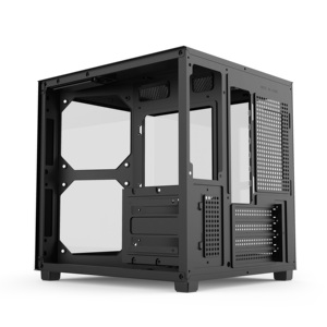 Boîtier d'ordinateur de jeu <span class=keywords><strong>compact</strong></span> Micro ATX blanc, châssis double verre trempé, prend en charge les GPU de 290 mm, flux d'air élevé, boîtier <span class=keywords><strong>PC</strong></span> OEM - Product Image 6