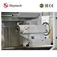 Torno de bancada inclinada horizontal de doble mandril de alta precisión QK1313 de 2 ejes para roscado de tuberías CNC Fanuc