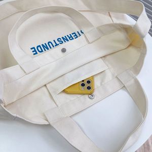 DLBZ Wholesale Simple Style <b>Large</b> Capacity Custom Logo Printed Canvas Tote Shoulder <b>Bag</b> for Travel - Product Image 6