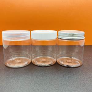 Bocaux ronds en plastique PET transparents à plusieurs niveaux, vides, avec couvercle à vis en aluminium étanche pour savon liquide et articles de soins personnels - Product Image 2