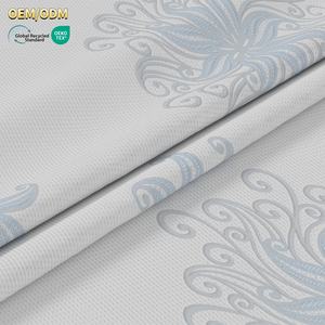제조 업체 직접 판매 방수 경량 100% 폴리에스터 자카드 통기성 니트 매트리스 티킹 원단 230 g/m - Product Image 1