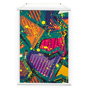 للبيع بالجملة من المصنع لافتة لفيفة جدارية مخصصة مع تعليق من الألومنيوم منشأ لفيفة قماش ما بعد التكبير 1: - Product Image 5