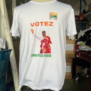 Muestras gratis Precio promocional Artículos DE ELECCIÓN DE Moq bajo Camisetas de campaña en blanco personalizadas - Product Image 4