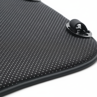 Coussin de siège de voiture premium en forme de cale - Mousse à mémoire de forme haute densité, similicuir de luxe, soulagement de la douleur sciatique pour sièges
