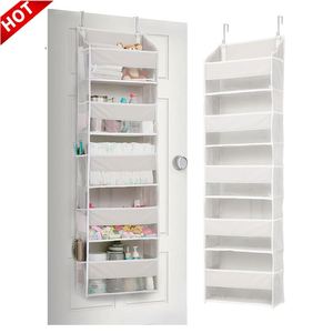 Organisateur de rangement suspendu pliable en tissu robuste avec 5 poches, sacs de rangement à suspendre sur la porte – Offre Spéciale - Product Image 1
