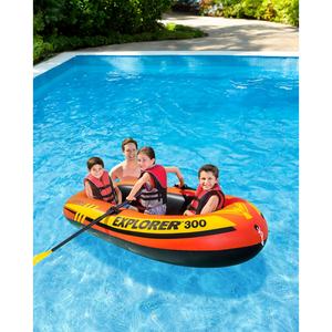 INTEX 58329 58330 58331 58332 PLAY SERIES EXPLORER BOATS 100/<span class=keywords><strong>200</strong></span>/300 Ensemble de bateaux de radeau <span class=keywords><strong>gonflable</strong></span> Portable <span class=keywords><strong>Bateau</strong></span> de pêche <span class=keywords><strong>gonflable</strong></span> - Product Image 1