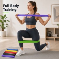 Bandas de Resistencia Elásticas Portátiles CooSport Fitness para Entrenamiento de Fuerza, Yoga y Ejercicio Físico