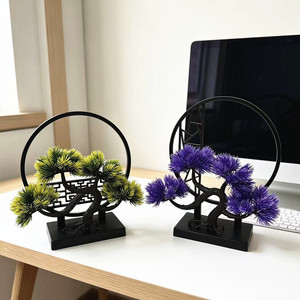 Bonsái artificial de pino con forma de garra de dragón Paulon de 10cm-30cm, decoración de plástico para el hogar, para la entrada o el estudio. - Product Image 1