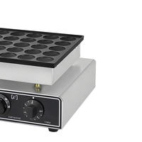 Nouveau Gaufrier Électrique Antiadhésif en Acier Inoxydable 220V, Machine à Mini Pancakes (Poffertjes) ou Gâteaux Dorayaki Japonais à 25 Moules
