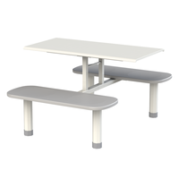 Ensemble de table à manger moderne pour 4 personnes, table à manger pour étudiants, cantine scolaire, banc de salle à manger, chaise, siège