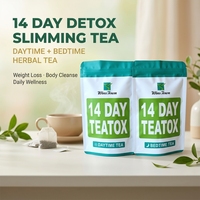 Thé Détox Minceur 14 Jours - Sachets de Thé Herbal Jour et Nuit pour la Perte de Poids et le Soutien à la Détoxification Corporelle