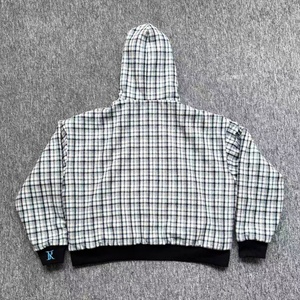 เสื้อแจ็คเก็ตสตรีทแวร์แบบซิป ดีไซน์คุณภาพสูง ผ้าสองชั้นบุด้วยผ้าฟลานเนล ด้านในเป็นผ้าเฟรนช์เทอร์รี่ เสื้อฮู้ดดี้แบบกลับด้านได้สำหรับผู้ชาย - Product Image 4