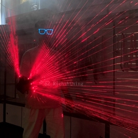 Mode Led Laser Gants RGB Lumineux Performance Props Dance Party Laser Gants Pour DJ Discothèque Bar Scène