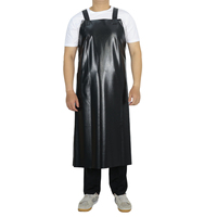 Tablier long imperméable en PVC résistant à l'huile pour la cuisine, la vaisselle et le jardinage