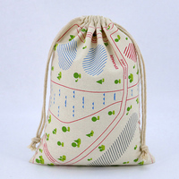 Pochette en coton et lin avec cordon de serrage, logo personnalisé, emballage cadeau réutilisable pour bijoux, cosmétiques, bouteilles de vin, rangement