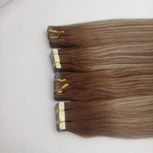 Nhà máy 100% kingky xoăn tóc handtied băng trong phần mở rộng tóc, màu nâu Trung Quốc Bím Tóc phần mở rộng tóc cho người da trắng - Product Image 3