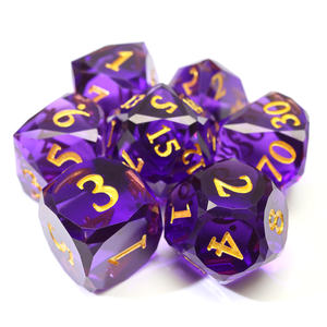 Ensemble <span class=keywords><strong>de</strong></span> dés DND <span class=keywords><strong>de</strong></span> qualité supérieure pour jeux <span class=keywords><strong>de</strong></span> <span class=keywords><strong>société</strong></span>, dés en résine polyédriques prismatiques 7 pièces pour jeux <span class=keywords><strong>de</strong></span> rôle, dés en résine <span class=keywords><strong>de</strong></span> cristal K9 à bords tranchants - Product Image 1