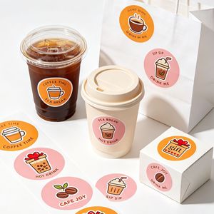 Etiquetas Adhesivas Personalizadas Fangda, Resistentes al Agua y al Aceite, para Tiendas de Té con Leche, Personalización al por Mayor Disponible - Product Image 3