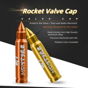 Accessoires de moto, accessoires de modification de moto : tige de valve en alliage d'aluminium pour motos personnalisées et tout-terrain - Product Image 6