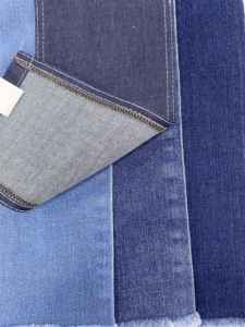 Tessuto Denim Grezzo Blu Scuro 379gsm 180cm in Twill Cross Slub 52% Cotone 35% Poliestere 11% Viscosa 2% Spandex - Offerta Speciale 1722 - Product Image 3