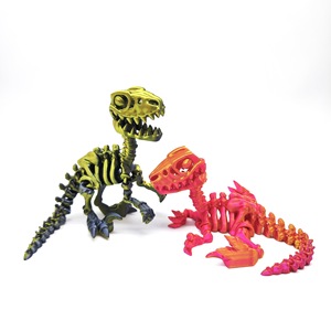 Juguete Articulado de Dinosaurio Velociraptor Impreso en 3D SDK72, Esqueleto Realista de Dinosaurio, Regalo, Pequeño Adorno - Product Image 2