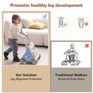 Trotteur <span class=keywords><strong>Bébé</strong></span> 4-en-1 Moderne Nouveau Modèle Premiers Pas en Bois en Promotion – Trotteurs Poussants pour Bébés de Fabricants - Product Image 4