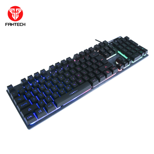 <span class=keywords><strong>Clavier</strong></span> de jeu à <span class=keywords><strong>membrane</strong></span> Fantech K613L avec couvercle en aluminium et rétroéclairage arc-en-ciel - Product Image 2