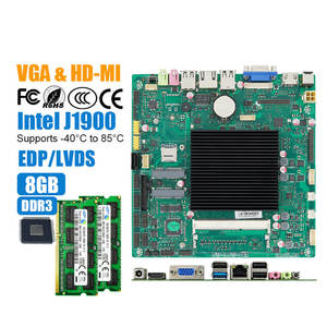 Промышленные все-в-одном встроенные цифровые вывески для дома NAS RS232/485 VGA HD-MI двойной монитор Intel Celeron J1900 ITX материнская плата - Product Image 1