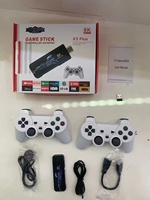 Console de jeu X3 PLUS, stick de jeu rétro pour TV, 4K, double manette sans fil, 64 Go, consoles de jeu vidéo X2 PLUS, 30 000 jeux, PSP, PS1