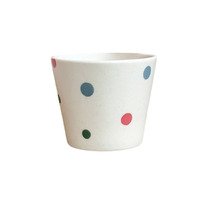 Koreaanse Ins kleurrijke handgeschilderde polkadot keramiek servies, eenvoudige ontbijt-, dessert- & fruitbord