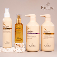 Champú de Aceite de Argán Orgánico Natural de Marruecos para Calmar el Cuero Cabelludo, Nutrir y Limpiar en Profundidad, Set de Champú para el Cuidado del Cabello de Salón, OEM ODM