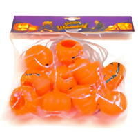 Halloween-Kürbis-Laternen-Lichterkette Leuchtende Plastik-Lichterkette Skelett-Augapfel-Kürbis-Deko Stimmungsbeleuchtung