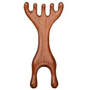 Outil Gua Sha en bois naturel antistatique électrique pour lifting du <span class=keywords><strong>visage</strong></span>, massage des yeux, grattoir musculaire des méridiens, ensemble avec logo personnalisé, cadeau - Product Image 1