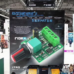 ตัวควบคุมความเร็วมอเตอร์ DC 2A PWM พร้อมฟังก์ชั่นควบคุมแรงดันไฟฟ้าต่ำ 1.8V-12V รุ่น 1803BK พร้อมสวิตช์ - Product Image 3