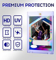35PT-180PT Protecteurs magnétiques One Touch transparents pour cartes de jeu, de sport et de collection, et présentoirs pour cartes à collectionner