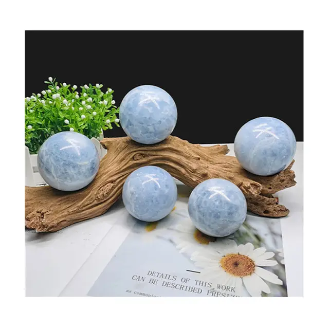 Wholesale Natural Quartz Blue Color Celestite Ball Crystal Ball Sphere Sphere Crystal Balls