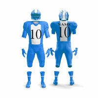 Uniforme de football américain personnalisé imprimé pour adultes, 100% polyester, haute qualité, extensible, imprimé par transfert thermique, vente en gros personnalisée
