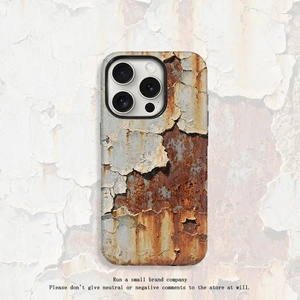 Cover Posteriore per Cellulare con Design Retrò Animale Ruggine di Tendenza, Custodia per Telefono in TPU Opaco Antiurto, Sublimazione per iPhone - Product Image 1