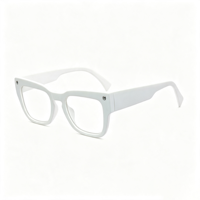Lunettes anti-lumière bleue carrées rétro SM22009 - Monture légère en PC avec verres en résine transparente pour hommes et femmes (4 couleurs)
