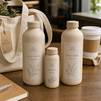 Botella de Papel Biodegradable y Reciclable de 1000 ml Personalizada para Suplementos Alimenticios Líquidos, Revestimiento Ecológico de Alto Rendimiento, Sin Envase