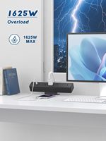 Pince de bureau 3 prises CA Pince multiprise de bureau Station d'alimentation de charge USB Pince de protection contre les surtensions Prise d'alimentation